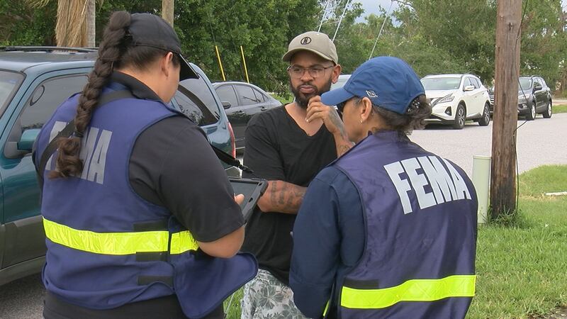 FEMA pounding the pavement assisting hurricane victims.