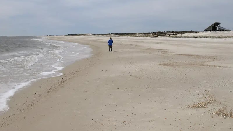 Miles of empty beach and billions of sea shells await a lone beachcomber at St. George Island...