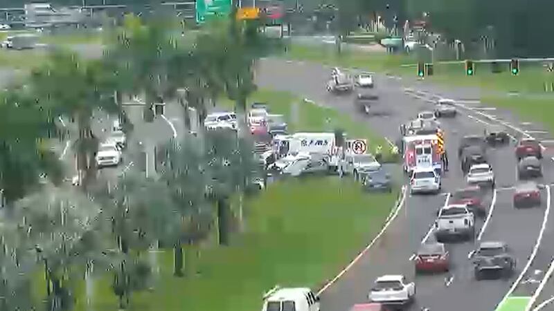 Crews are on the scene Wednesday at U.S. 301 and I-75
