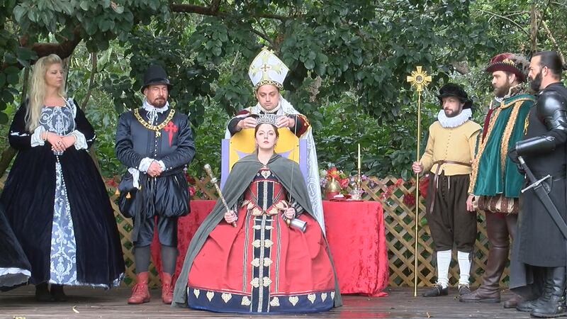 A regal show at the festival.