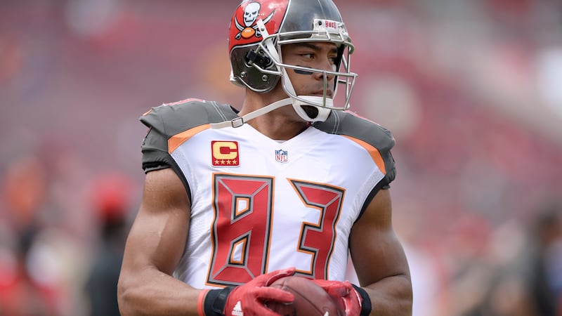 Tampa Bay Buccaneers wide receiver Vincent Jackson (83) during warmups before the Tampa Bay...
