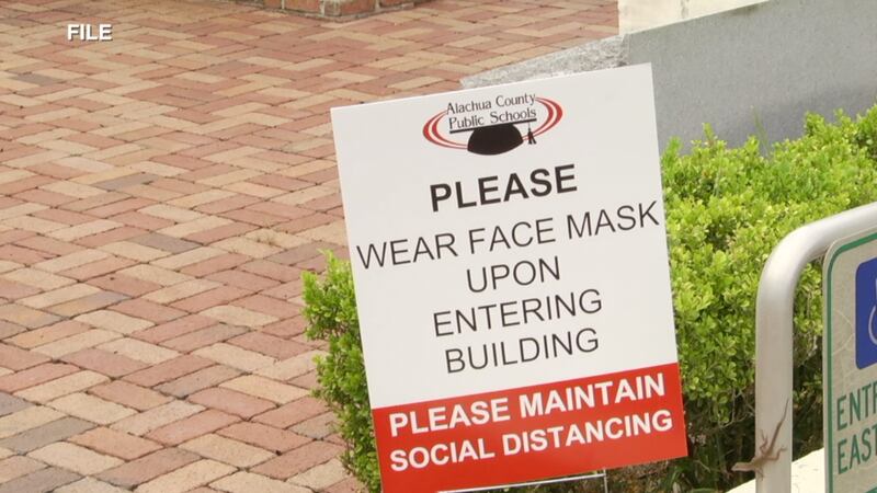 Face mask sign Alachua