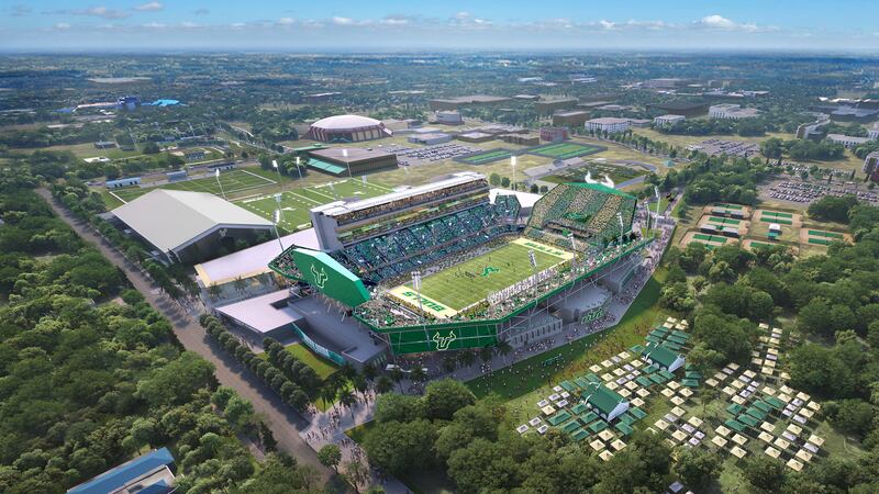 New USF on-campus stadium rendering