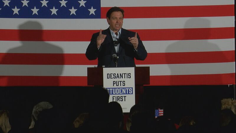 DeSantis addresses crowd in Sarasota