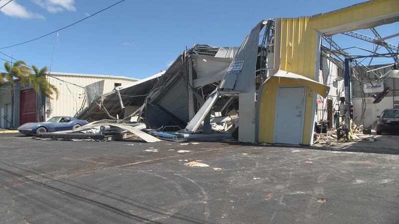 Devastating damage in Englewood from Hurricane Ian.