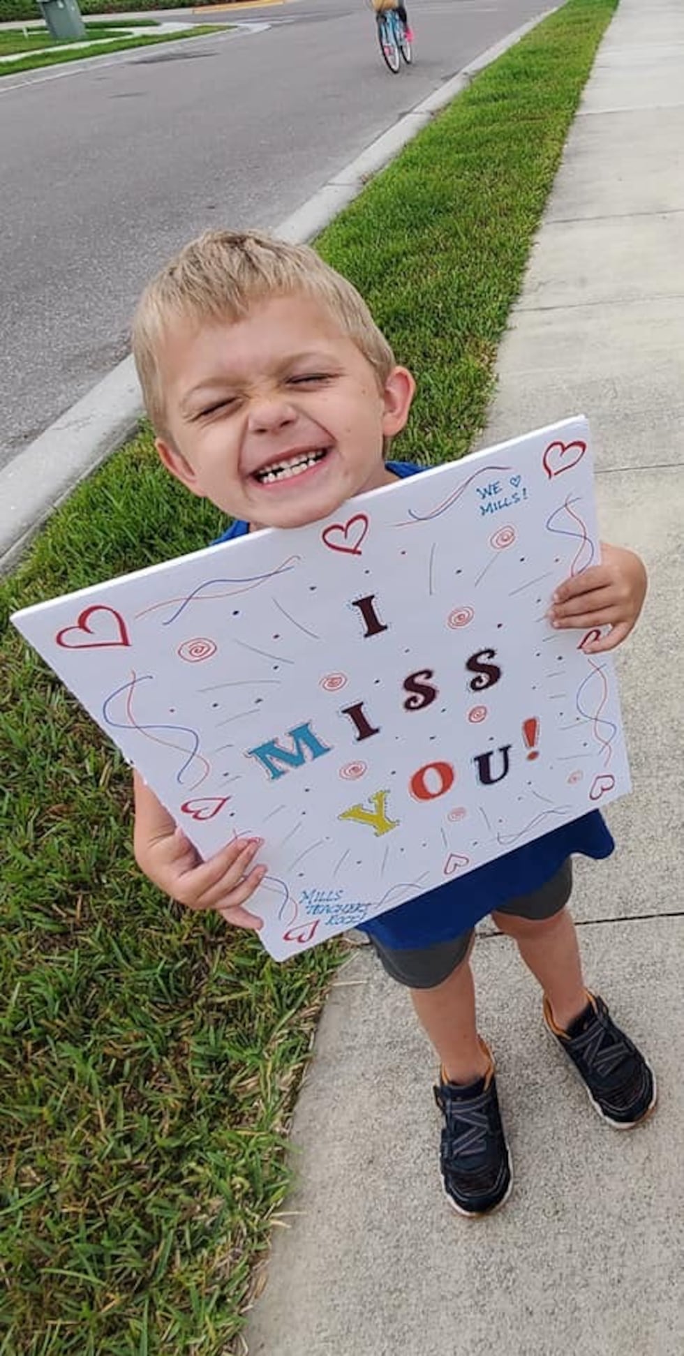The staff at Virgil Mills Elementary School in Manatee County held a parade through the school...