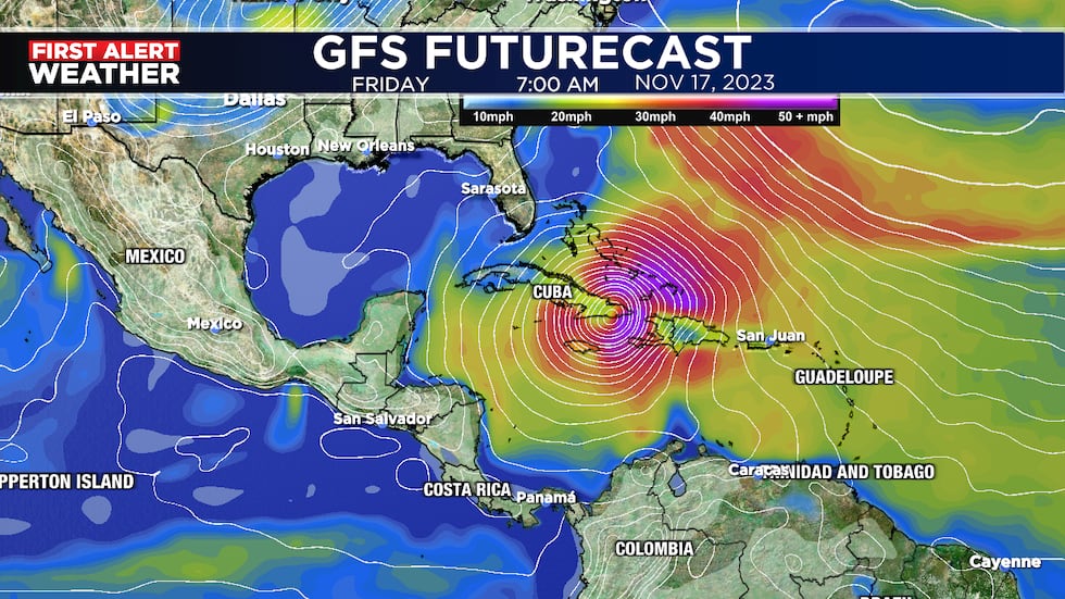 Indications are that it would not move toward Florida if it were to develop