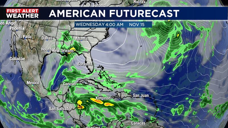 Disturbance in Caribbean
